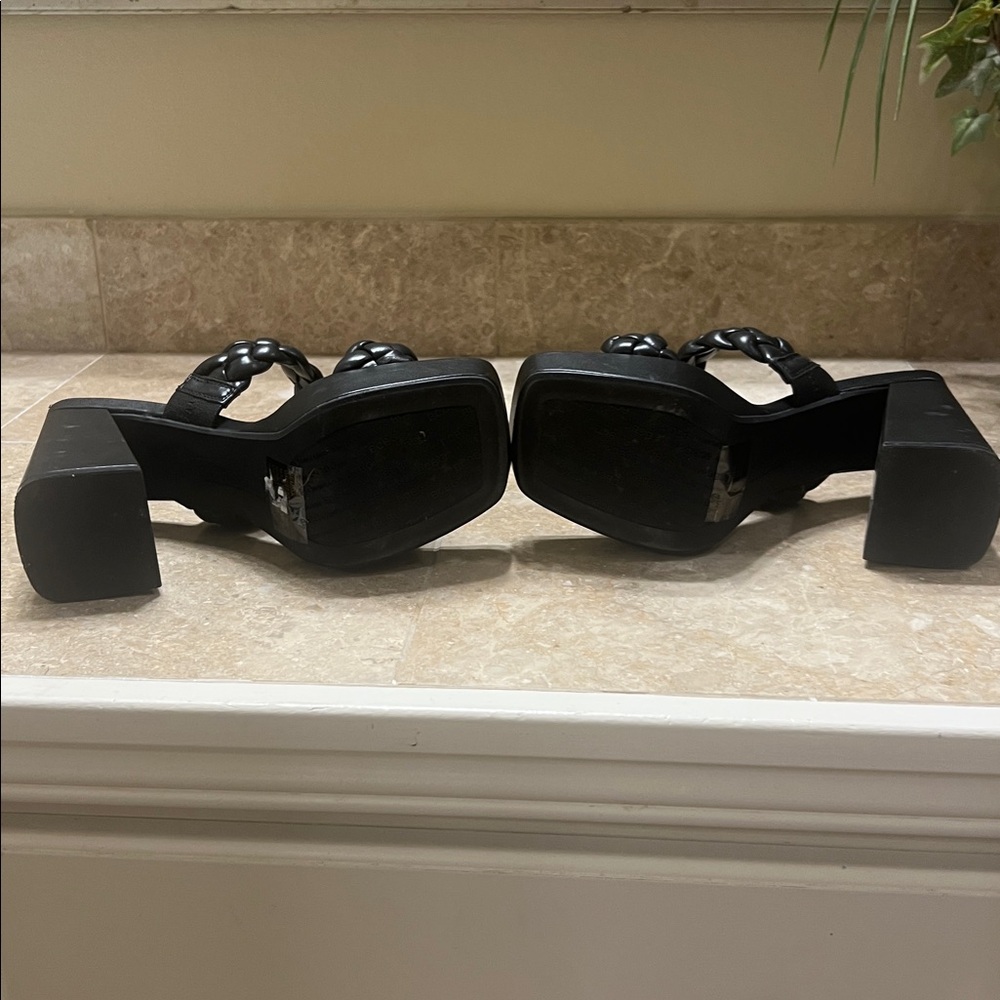 Bcbgeneration Black Braided Platform Sandals - image 5